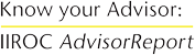 IIROC Advisor Report logo