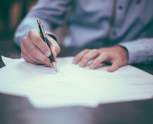 Person signing documents